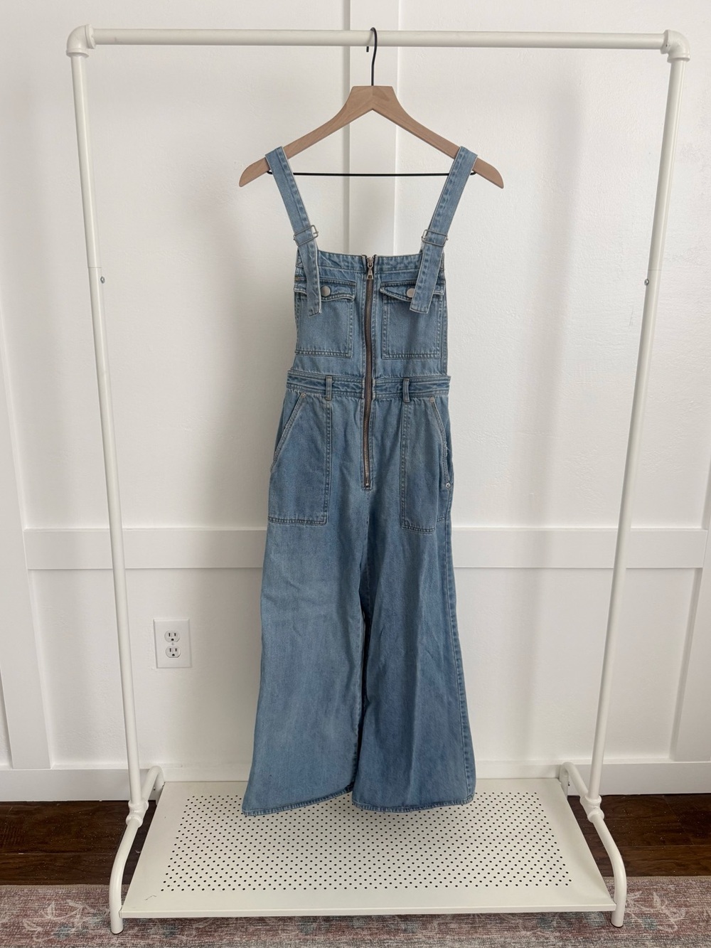 Sea New York Denim Wide Leg Overalls